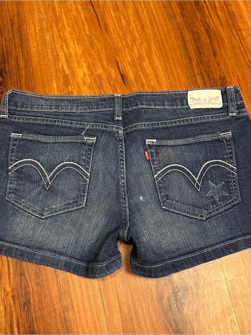Levi's Dark Blue Denim Women's Jean Shorts
